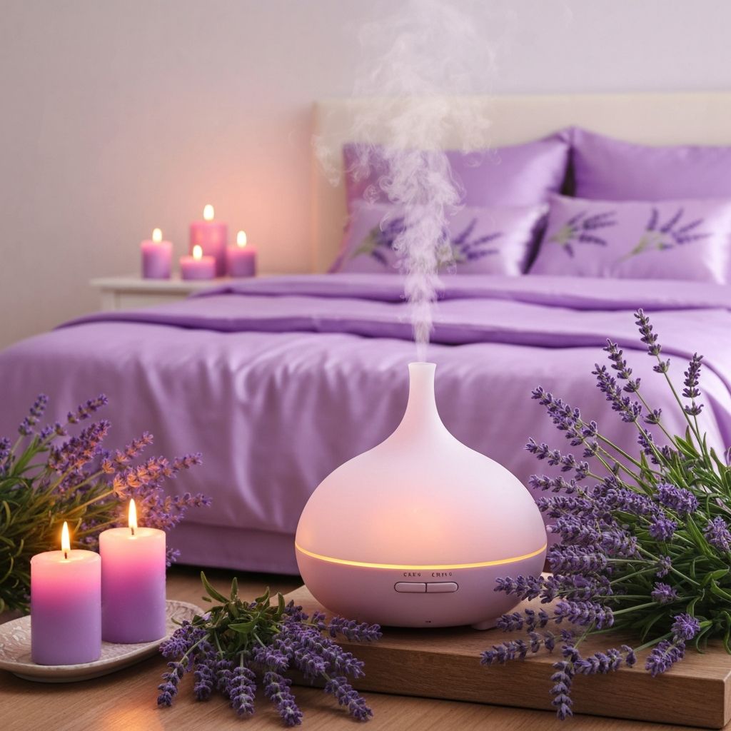 Peaceful bedroom scene